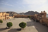Amber Fort Palace, Jaipur, Rajasthan, India, Asia