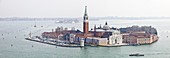 Taken from Campanile in St. Marks Square looking over The Lido, Venice, UNESCO World Heritage Site, Veneto, Italy, Europe