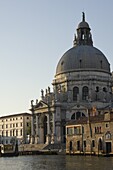 Morning light, Chiesa Della Salute, Grand Canal, Venice, UNESCO World Heritage Site, Veneto, Italy, Europe