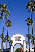 Entrance to Universal Studios, Hollywood in Los Angeles, California, United States of America, North America