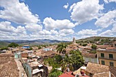 View of Trinidad, UNESCO World Heritage Site, from Palacio Cantero tower, Trinidad, Cuba, West Indies, Caribbean, Central America