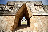 Governor's Palace in the Mayan ruins of Uxmal, UNESCO World Heritage Site, Yucatan, Mexico, North America