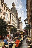 Street scene, Dresden, Saxony, Germany, Europe