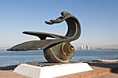Nature As Mother sculpture on the Malecon, Puerto Vallarta, Jalisco,  Mexico, North America