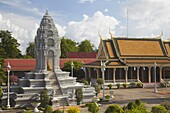 Kantha Bopha Stupa at Silver Pagoda in Royal Palace, Phnom Penh, Cambodia, Indochina, Southeast Asia, Asia