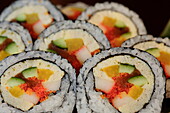 Sushi rolls, Japan, Asia