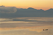 Fishing at dawn, Inle Lake, Shan State, Myanmar (Burma), Asia