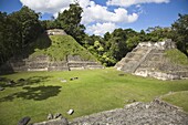 Plaza A Temple, Mayan ruins, Caracol, Belize, Central America