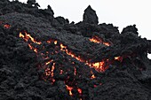 Lava flows on Volcan Pacaya, Guatemala, Central America