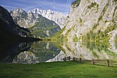 Obersee and Watzmann, Berchtesgaden National Park, Bavaria, Germany, Europe