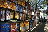 African artwork for sale at Maputo's Craft Market, Maputo, Mozambique, Africa