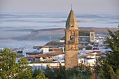 Misty dawn, Medina Sidonia, Andalucia, Spain, Europe