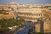 Colosseum, view from Altare della Patria, Rome, Lazio, Italy, Europe