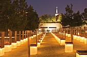 Field of Empty Chairs at the Oklahoma City National Memorial, Oklahoma City, Oklahoma, United States of America, North America