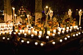 'Cemetery Vigils, Day of the Dead, Tzintzuntzan, near Patzcuaro, Michoacan state, Mexico, North America'10;&#10;'