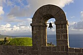 Brimstone Hill Fortress,  18th century compound,  largest and best preserved fortress in the Caribbean,  Brimstone Hill Fortress National Park,  UNESCO World Heritage Site,  St. Kitts,  Leeward Islands,  West Indies,  Caribbean,  Central America