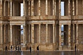 The theater of the old city of Sabratha,  UNESCO World Heritage Site,  Libya,  North Africa,  Africa