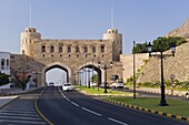 Muscat Gate, entrance to the city, Muscat, Oman, Middle East