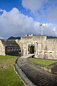 Brimstone Hill Fortress, 18th century compound, largest and best preserved fortress in the Caribbean, Brimstone Hill Fortress National Park, UNESCO World Heritage Site, St. Kitts, Leeward Islands, West Indies, Caribbean, Central America