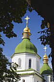 Detail of St. Sophia's Cathedral, UNESCO World Heritage Site, Kiev, Ukraine, Europe