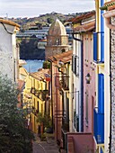 Collioure, Cote Vermeille, Languedoc coast, Roussillon, Pyrenees-Orientales, France, Europe