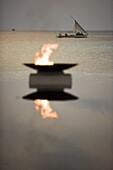 Flame and Boat, Maldives