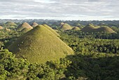 Chocolate Hills, conical hills in tropical limestone karst, Carmen, Bohol, Philippines, Southeast Asia, Asia