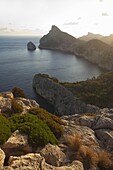 Formentor peninsula and north eastern coast from Mirador des Colomer, Majorca, Balearic Islands, Spain, Mediterranean, Europe