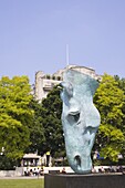 Bronze horse head statue, Marble Arch, London, England, United Kingdom, Europe