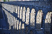 The 1st century Roman aqueduct, UNESCO World Heritage Site, Segovia, Madrid, Spain, Europe