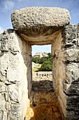 A temple atop the Oval Palace, Ek Balam, Yucatan, Mexico, North America