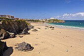 Newquay Beach in summer, Cornwall, England, United Kingdom, Europe