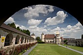 Courtyard of Renaissance Rosenburg Castle, Rosenburg, Niederosterreich, Austria, Europe