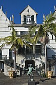 The entrance to the Palace, the Tropical Garden, Funchal, Madeira, Atlantic, Europe