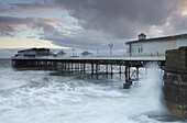 A stormy winter day at Cromer, Norfolk, England, United Kingdom, Europe