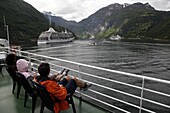 Geiranger Fjord, UNESCO World Heritage Site, More og Romsdal, Norway, Scandinavia, Europe