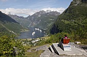 Geiranger Fjord, UNESCO World Heritage Site, More og Romsdal, Norway, Scandinavia, Europe