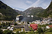 Geiranger Fjord, UNESCO World Heritage Site, More og Romsdal, Norway, Scandinavia, Europe