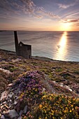 Cornish sunset, St. Agnes, Cornwall, England, United Kingdom, Europe