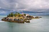 East Quoddy (Head Harbour) Lighthouse, Campobello Island, New Brunswick, Canada, North America