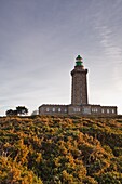 The lighthouse on the tip of Cap Frehel, Cote d'Emeraude (Emerald Coast), Brittany, France, Europe