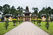 Buildings near the Thien Mu Pagoda, Hue, Vietnam, Indochina, Southeast Asia, Asia