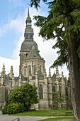 Saint Sauveur Basilica, Roman Gothic, Dinan, Brittany, Cotes d'Armor, France, Europe