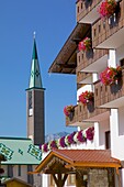 Town church, Pozza di Fassa, Fassa Valley, Trento Province, Trentino-Alto Adige/South Tyrol, Italian Dolomites, Italy, Europe