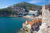 Walls of the Old Town, Budva, Montenegro, Europe