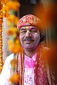 Holi celebration in Goverdan, Uttar Pradesh, India, Asia
