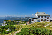 Hut Stoehrhaus, Untersberg, Berchtesgadener Hochthron, Berchtesgaden Alps, Upper Bavaria, Bavaria, Germany