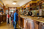 coffee bar, café, drink, bar, counter, serve, cups, waiter, barista, culture, Ceraldi Caffé, Piazza Carita, Naples, Napoli, Campania, Italy
