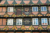 Hoppener House, timber-framed house facade, architecture, Celle, Lower Saxony, Germany