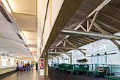 Steubenhoeft, bagge and passport control in Hapag Halls, Cuxhaven, Lower Saxony, Germany